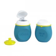 Set BabySqueez 2 in 1 si Recipient Squeez - Albastru ERFB912624