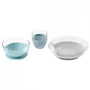 Set de masa 3 piese din sticla DURALEX cu suport antiaderent - Jungle ERFB913486