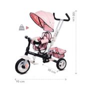 Tricicleta cu sezut reversibil sun baby 002 super trike plus pink edeedij01.002.1.6