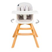 Scaun de masa 3 in 1 Juju Eat&Twist, Gri JUJJU1021-Grey
