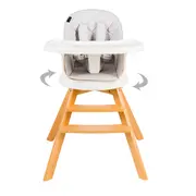 Scaun de masa 3 in 1 Juju Eat&Twist, Gri JUJJU1021-Grey