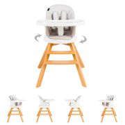 Scaun de masa 3 in 1 Juju Eat&Twist, Gri JUJJU1021-Grey
