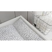 Masa infasat pentru bebelusi, lemn masiv, Alb 76 x 44 x 86 cm si saltea impermeabila PJBpachet931236