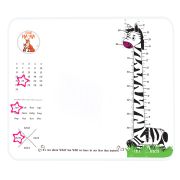 Paturica Foto Bebelusi - Baby Milestone Blanket design Long Neck Zebra cu 20 Stickere My First