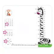 Paturica Foto Bebelusi - Baby Milestone Blanket design Long Neck Zebra cu 20 Stickere My First