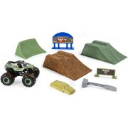 MONSTER JAM SET CAMIONETA SOLDIER FORTUNE CU NISIP KINETIC SI ACCESORII CU RAMPA VIV6053300