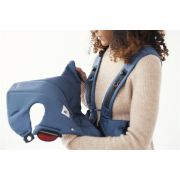 BabyBjorn - Marsupiu anatomic Mini, cu pozitii multiple de purtare – Vintage Indigo, Bumbac BSAFE021074E1