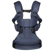BabyBjorn - Marsupiu anatomic One Air - Navy Blue, 3D Mesh BSAFE098008E1