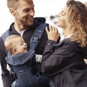 BabyBjorn - Marsupiu anatomic One Air - Navy Blue, 3D Mesh BSAFE098008E1
