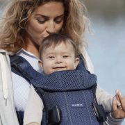 BabyBjorn - Marsupiu anatomic One Air - Navy Blue, 3D Mesh BSAFE098008E1