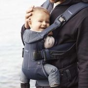 BabyBjorn - Marsupiu anatomic One Air - Navy Blue, 3D Mesh BSAFE098008E1