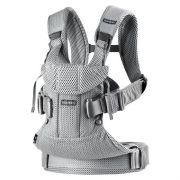 BabyBjorn - Marsupiu anatomic One Air - Silver, 3D Mesh BSAFE098004E1