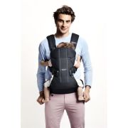BabyBjorn - Marsupiu anatomic One, cu pozitii multiple de purtare Denim grey, Bumbac BSAFE098094E1