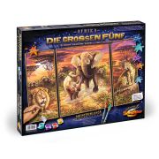 KIT PICTURA PE NUMERE SCHIPPER CEI 5 EROI AI AFRICII, 3 TABLOURI VIV609260520