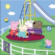 Puzzle 3 in 1 - purcelusa peppa in vacanta (3 x 55 piese)