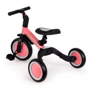 Tricicleta echilibru cu pedale ecotoys tr001, 4 in 1, roz edeeditr001pink
