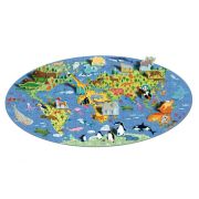 Cunoaste si exploreaza -  puzzle lumea animalelor (200 piese)