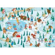 Puzzle (30 piese) cu carte - la sanius
