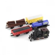 Set trenulet electric montan Mehano T112 cu locomotiva si patru vagoane si sina - SOLMEHT112