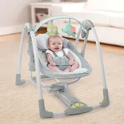 Ingenuity - Leagan portabil Swing 'n Go Portable Swing&trade; - Hugs & Hoots&trade; BBB10247