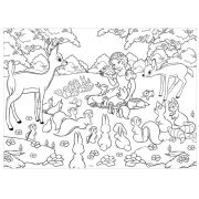 Puzzle de colorat maxi - Alba ca Zapada (60 piese) EDULS46577