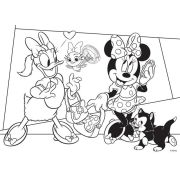 Puzzle de colorat maxi - Minnie si Daisy la cumparaturi (35 piese) EDULS74136
