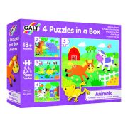 Set 4 puzzle-uri - animalute (2, 3, 4, 5 piese)