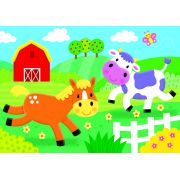 Set 4 puzzle-uri - animalute (2, 3, 4, 5 piese)