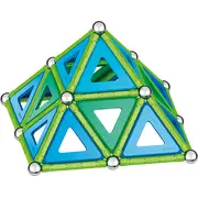 Set de construcie magnetic Geomag, Green Line Classic Panel, 114 piese - 4AKGEOM-473