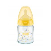 Biberon Nuk First Choice Plus Sticla 120 ml Tetina Latex M 0-6 luni Galben ERFMAR-N3171