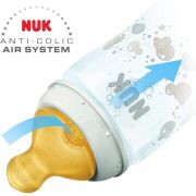 Biberon Nuk First Choice Plus Sticla 120 ml Tetina Latex M 0-6 luni Galben ERFMAR-N3171