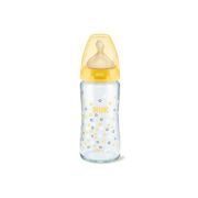 Biberon Nuk First Choice Plus Sticla 240 ml Tetina Latex M 0-6 luni Galben ERFMAR-N3140