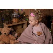 Amy - Paturica Pure Tricotata Din Bumbac, 110x72 Cm, Rose Pjb806307