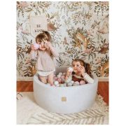 Piscina Uscata Cu 200 De Bile (alb, Gri, Roz Pastel) Meowbaby  , 90x30 Cm, Gri Deschis Pjbmeo033