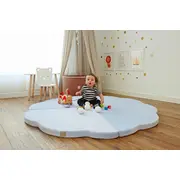 Saltea Norisor Pentru Joaca Din Spuma, Catifea Blue, 160x160cm Pjbmata020