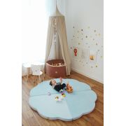 Saltea Norisor Pentru Joaca Din Spuma, Catifea Blue, 160x160cm Pjbmata020