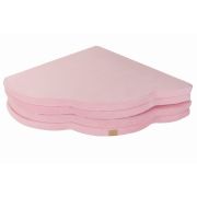 Saltea Norisor Pentru Joaca Din Spuma, Catifea Roz, 160x160cm Pjbmata021