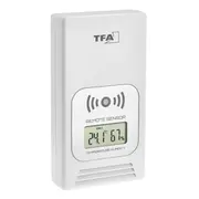 Statie meteo wireless LIFE TFA 35.1153.02, cu transmitator wireless extern inclus, alba