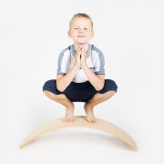 Balance Board - Placa De Echilibru Din Lemn Natur Pentru Copii, Meowbaby Pjb89941