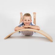 Balance Board - Placa De Echilibru Din Lemn Natur Pentru Copii, Meowbaby Pjb89941