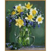 KIT PICTURA PE NUMERE SCHIPPER BUCHET CU FLORI DE PRIMAVARA VIV609130789