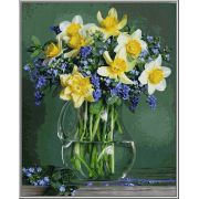 KIT PICTURA PE NUMERE SCHIPPER BUCHET CU FLORI DE PRIMAVARA VIV609130789