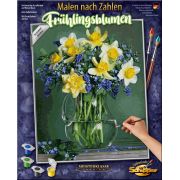 KIT PICTURA PE NUMERE SCHIPPER BUCHET CU FLORI DE PRIMAVARA VIV609130789