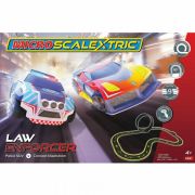Set pista Scalextric cu 2 masinute SUV Politie si Concept Mtraseaelstrom traseu 408 cm - SOLSXG1149P