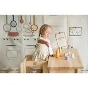 Inaltator Learning Tower Ajustabil, Ajutor De Bucatarie Meowbaby  , Lemn Natur Pjbkh01002