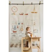 Inaltator Learning Tower Ajustabil, Ajutor De Bucatarie Meowbaby  , Lemn Natur Pjbkh01002