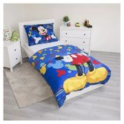 Set lenjerie pat copii Mickey Mouse 140x200 + 70x90 SunCity JFK018392 BBJJFK018392_Albastru