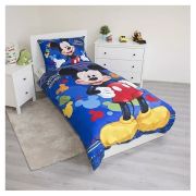 Set lenjerie pat copii Mickey Mouse 140x200 + 70x90 SunCity JFK018392 BBJJFK018392_Albastru