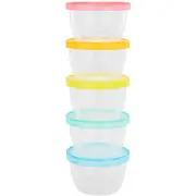 Badabulle - Set 5 recipiente etanse pentru pastrarea hranei BBBB004304
