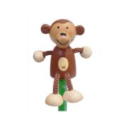 Creion cu figurina lemn Maimutica Fiesta Crafts FCP-5071 BBJFCP-5071_Initiala